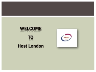 welcome to host london