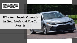 Why Your Toyota Camry Is In Limp Mode And How To Reset It