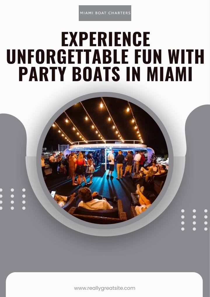 experience party boats in miami