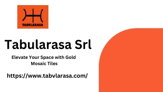 Gold Mosaic Tiles - Tabularasa Srl