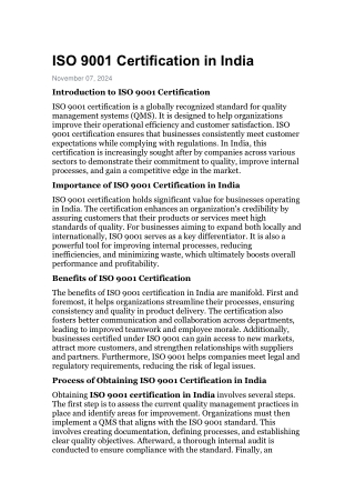 ISO 9001 Certification in India-13