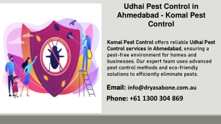 Udhai Pest Control in Ahmedabad - Komal Pest Control