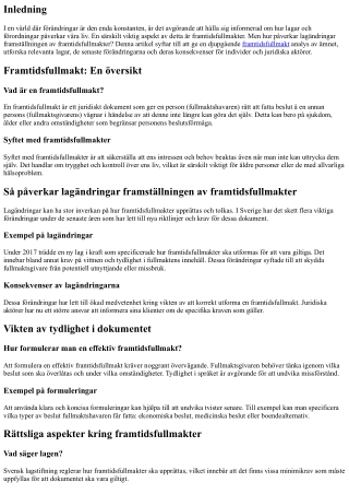 “Så påverkar lagändringar framställningen av framtidsfullmakter”