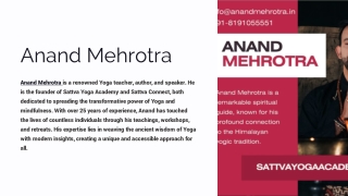 Anand Mehrotra Reviews: A Deep Dive into His Philosophical Insights and Teaching