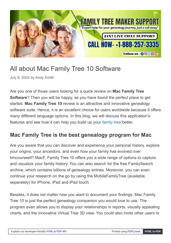 all about mac family tree 10 software