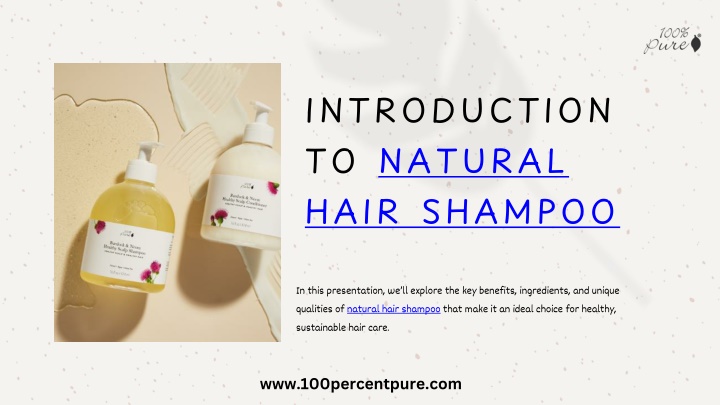 introduction to natural hair shampoo