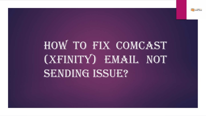 how to fix comcast xfinity email not sending issue