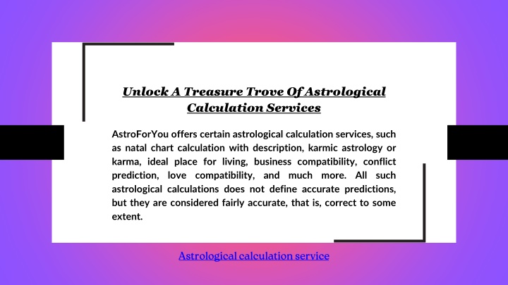 unlock a treasure trove of astrological