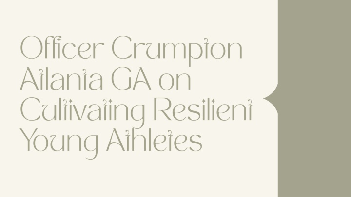 officer crumpton atlanta ga on cultivating