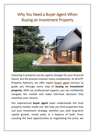 why you need a buyer agent when why you need