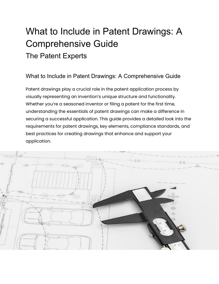 what to include in patent drawings