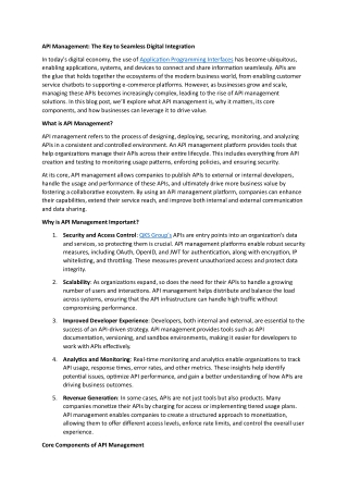 api management the key to seamless digital