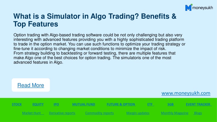 what is a simulator in algo trading benefits