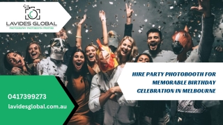 Hire Party Photobooth For Memorable Birthday Celebration in Melbourne