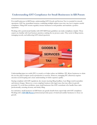 Gst KR Puram