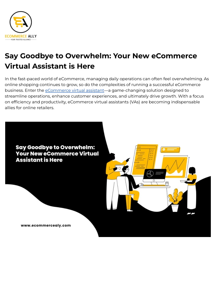 say goodbye to overwhelm your new ecommerce