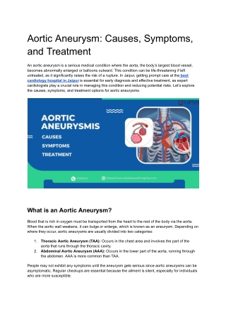 Aortic Aneurysm_ Causes, Symptoms, and Treatment