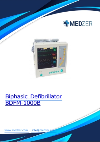 biphasic defibrillator bdfm 1000b