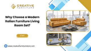 Why Choose a Modern Italian Furniture Living Room Set?