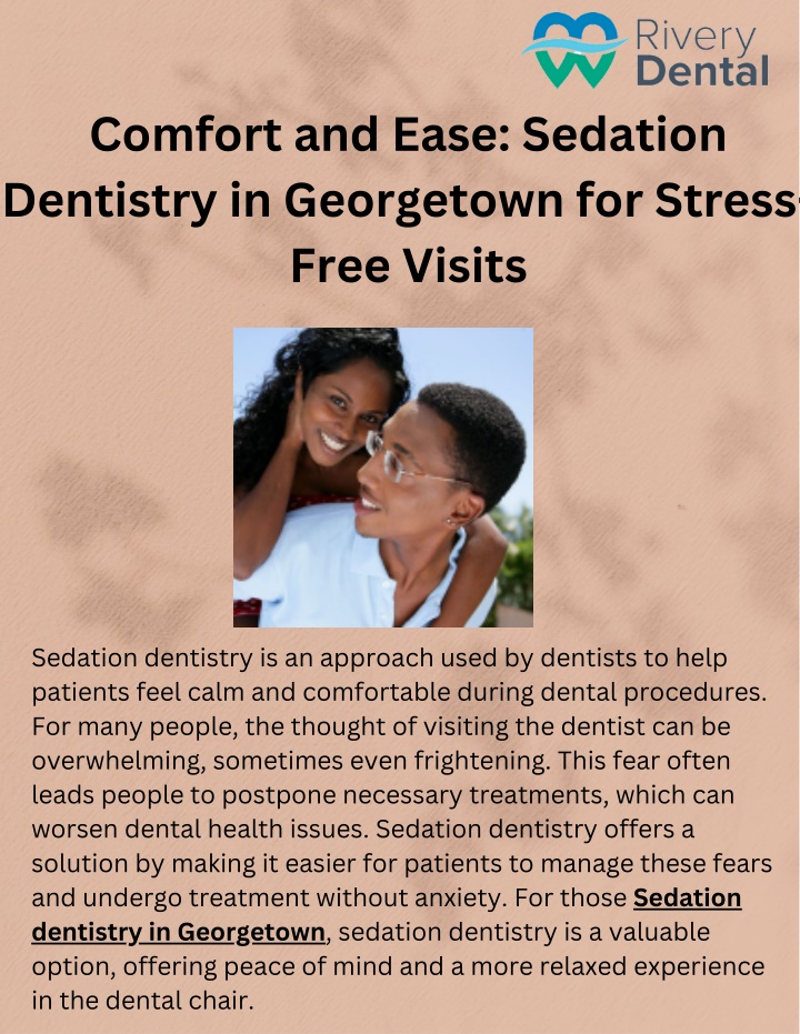 comfort and ease sedation dentistry in georgetown