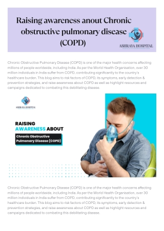 Raising awareness anout Chronic obstructive pulmonary disease (COPD)