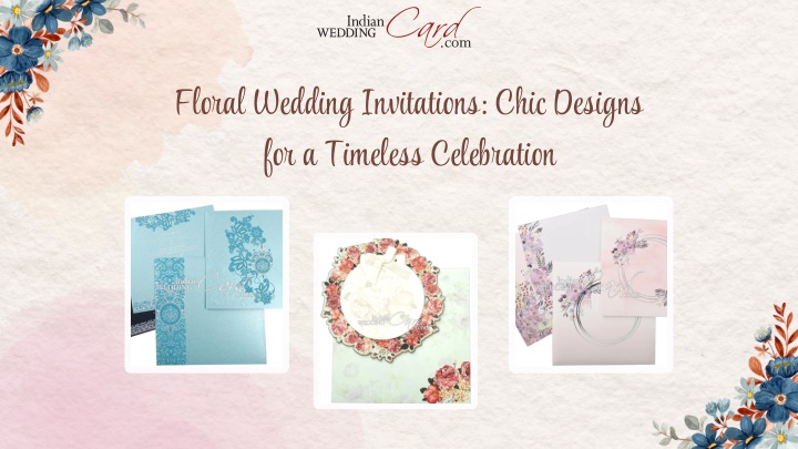 floral wedding invitations chic designs