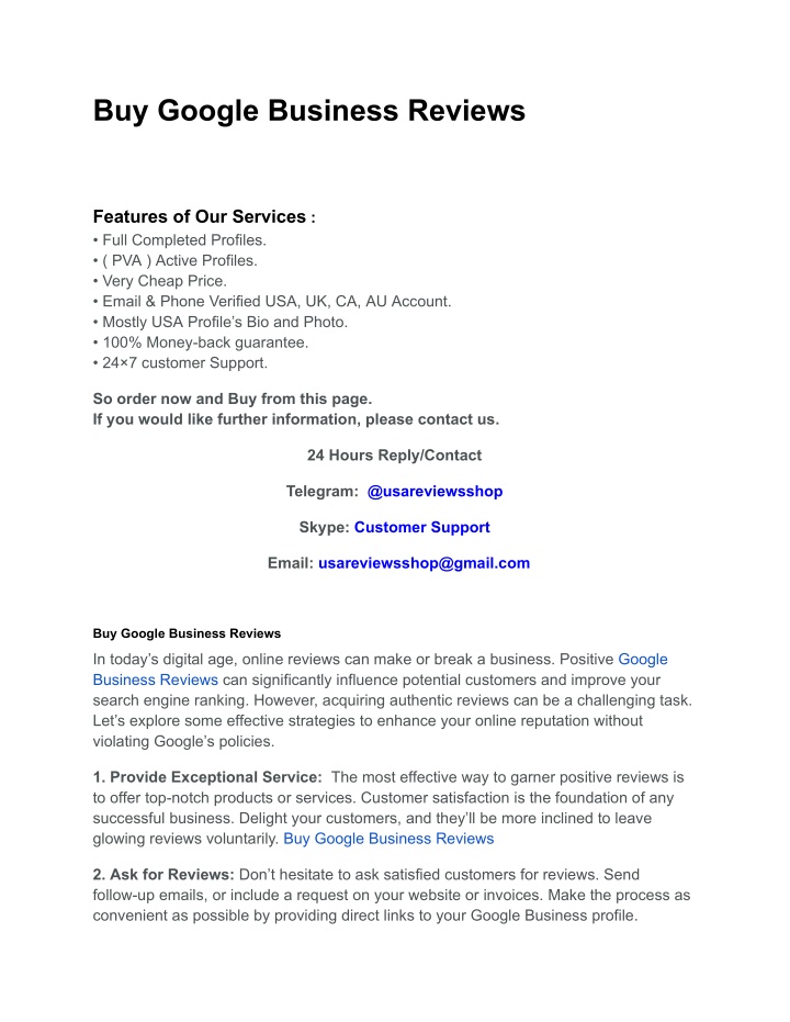 buy google business reviews