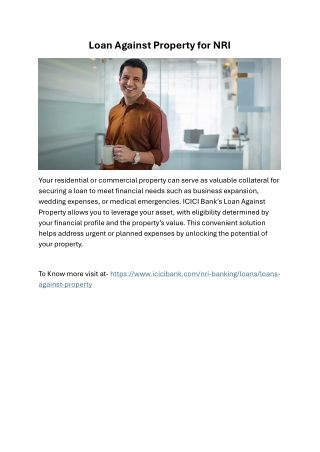ICICI Bank Loan Against Property: Leverage Your Assets