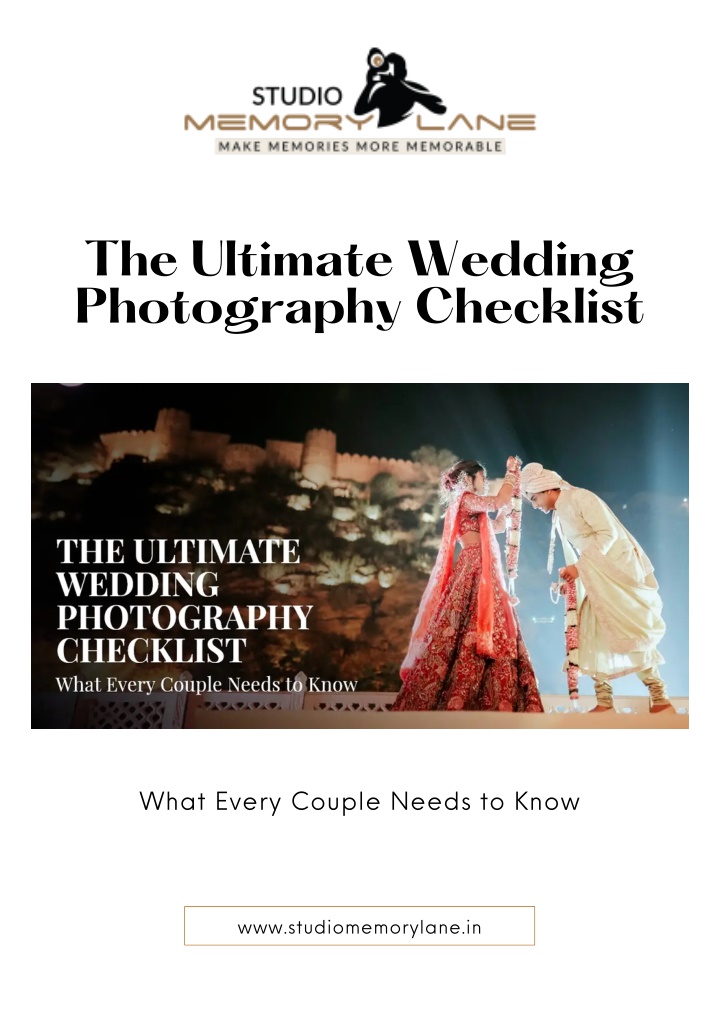 the ultimate wedding photography checklist