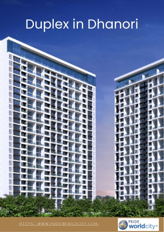 Duplex in Dhanori | Pride World City Dhanori