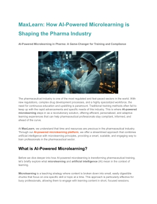 maxlearn how ai powered microlearning is