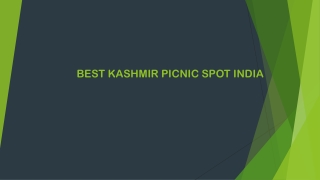 best kashmir picnic spot in india