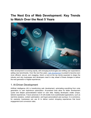 The Next Era of Web Development_ Key Trends to Watch Over the Next 5 Years