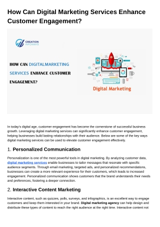 how can digital marketing services enhance