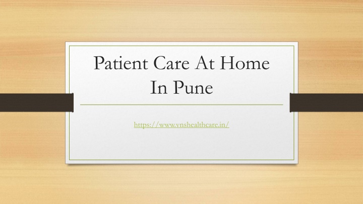 patient care at home in pune