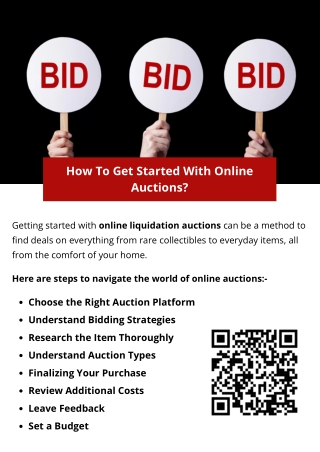 how to get started with online auctions