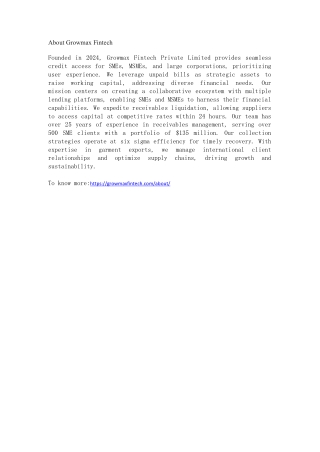 about growmax fintech