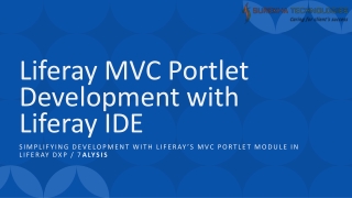 simplifying development with liferay s mvc portlet module in liferay dxp 7 alysis