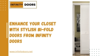 Enhance Your Closet with Stylish Bi-Fold Doors from Infinity Doors