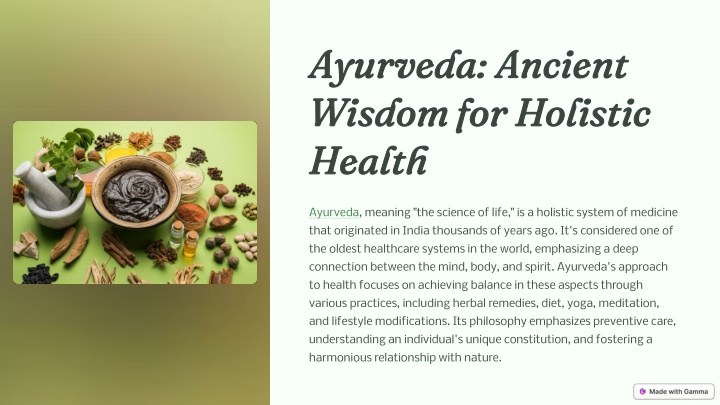 ayurveda ancient wisdom for holistic health