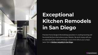 Exceptional Kitchen Remodels in San Diego – Precision Home Design & Remodeling