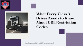 What Every Class A Driver Needs to Know About CDL Restriction Codes