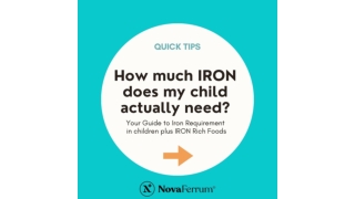 How Much IRON Does my Child Actually Need