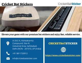 Cricket Bat Stickers