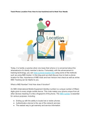 Track Phone Location Free_ How to Use trackimei