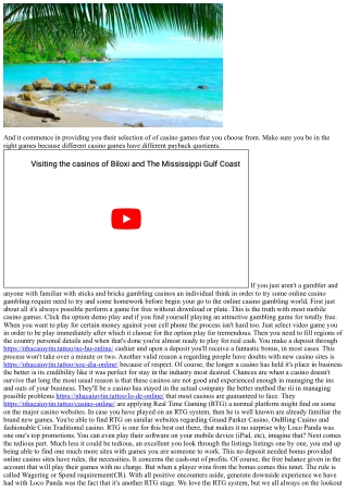 Online Casino Bonuses Are Wonderful Anywhere