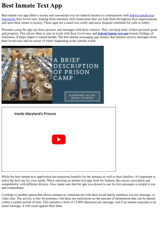 best inmate text app