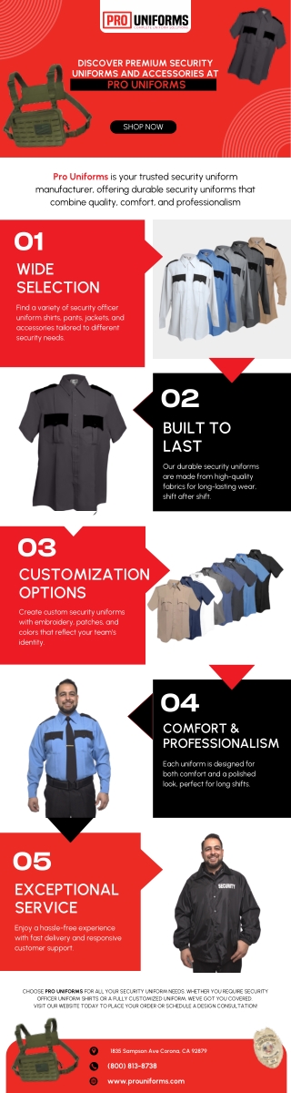 Discover Premium Security Uniforms and Accessories at Pro Uniforms