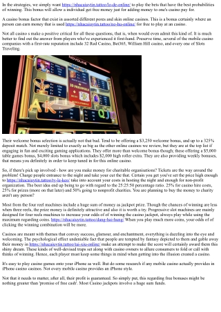 No Deposit Casinos Are Great To Use