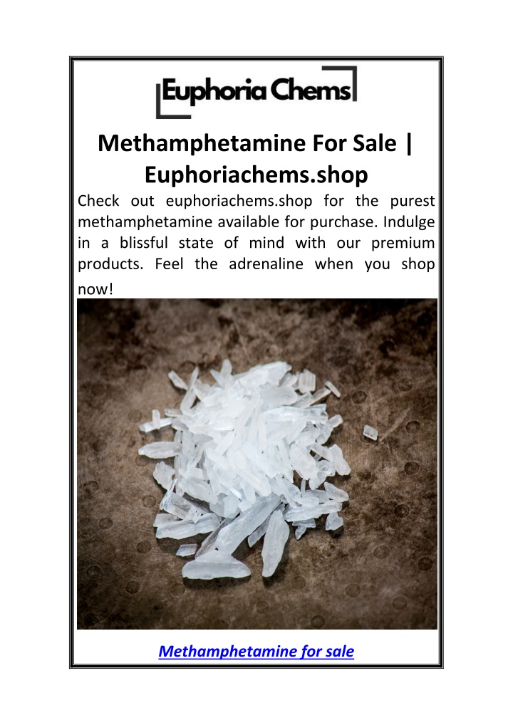 methamphetamine for sale euphoriachems shop check